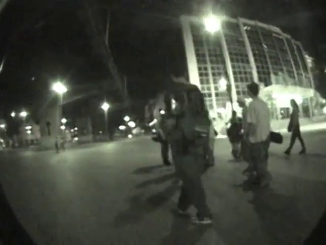 POLICE BEATS SKATERS WHILE WOMAN WAS ROBBED