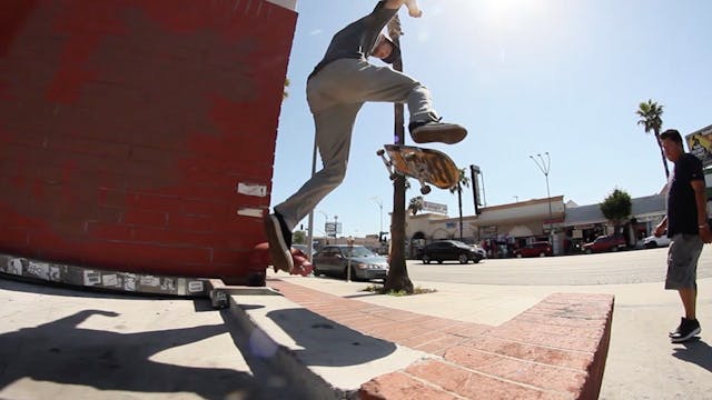 No-Comply Frontside Flip ("Hold Up!")